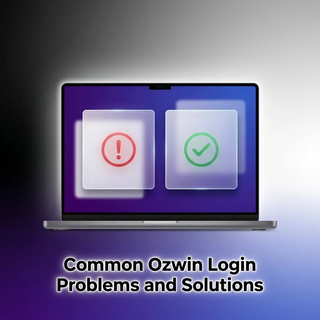 Ozwin login troubleshooting screen
