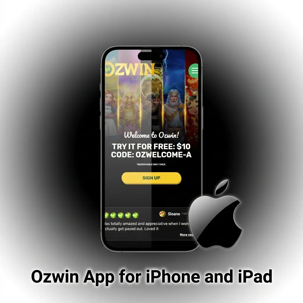Ozwin app running on iPhone and iPad