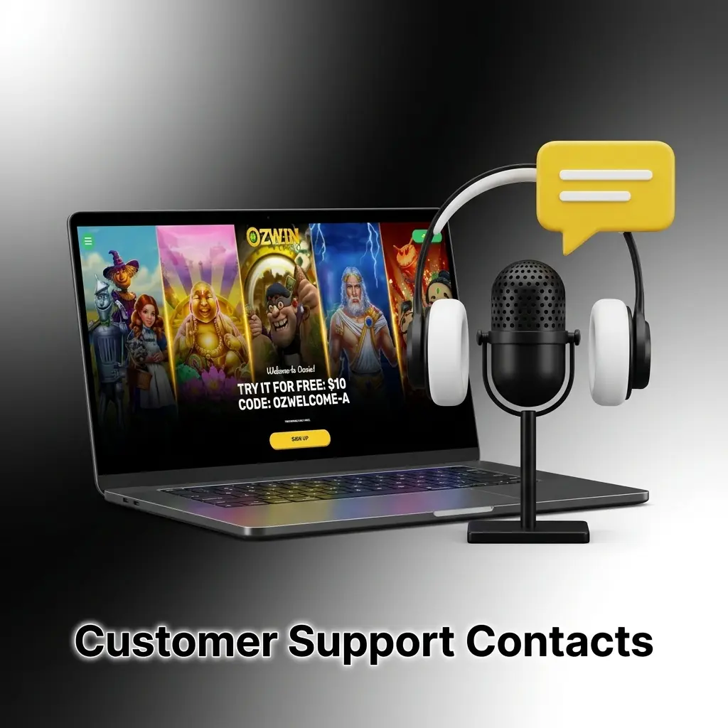 Ozwin Casino customer support agent assisting with deposit issues