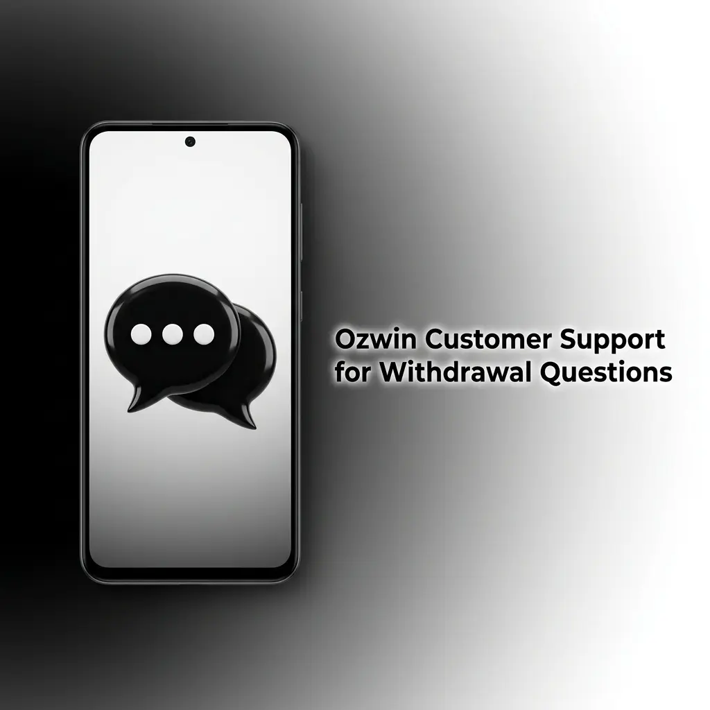 Ozwin Casino support agent assisting with withdrawal questions