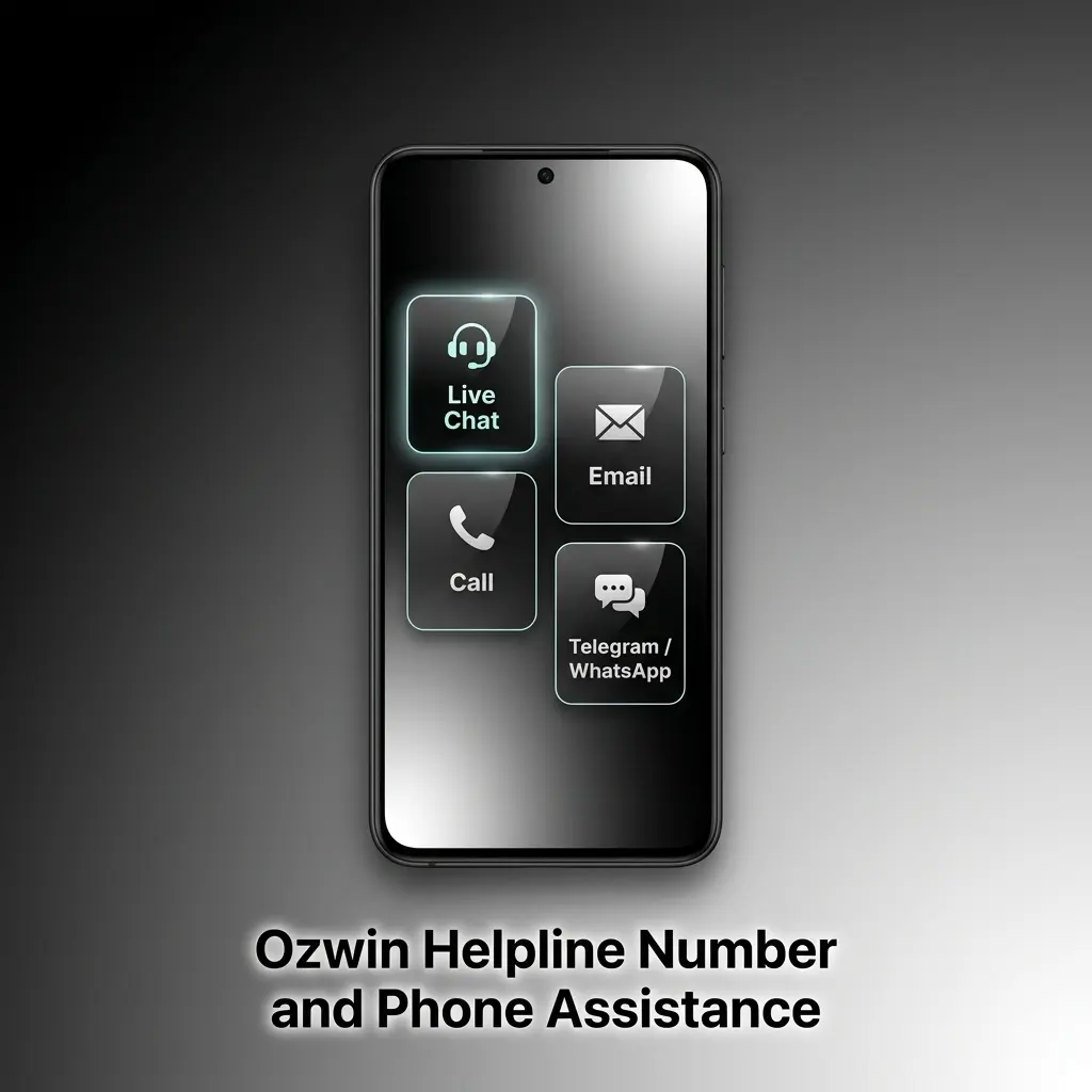 Ozwin support contact options illustration