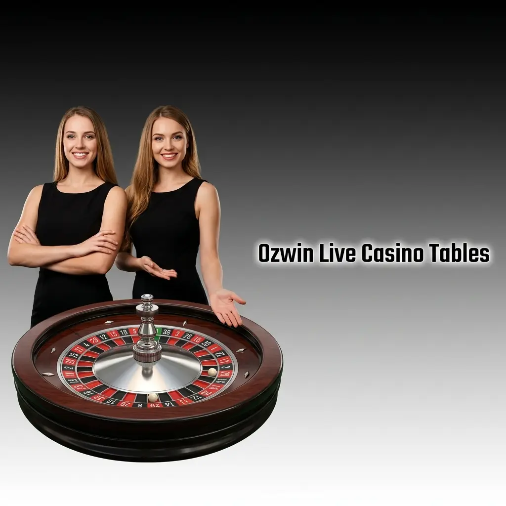 Live dealer at an Ozwin casino table