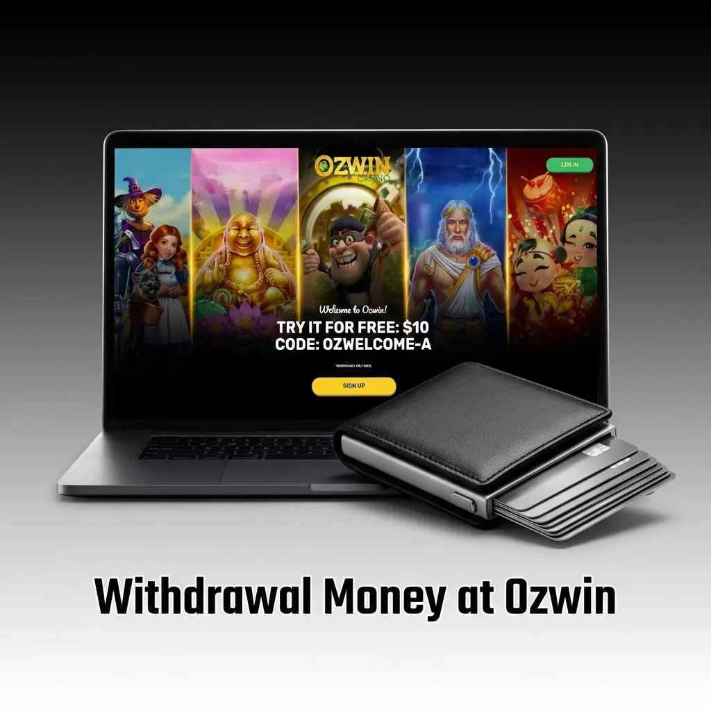 Ozwin withdrawal process in the Cashier section